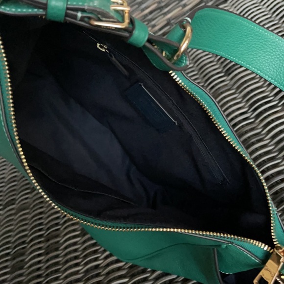 COACH Rori Shoulder Bag COLOR: Gold/Bright Jade - Picture 10 of 16